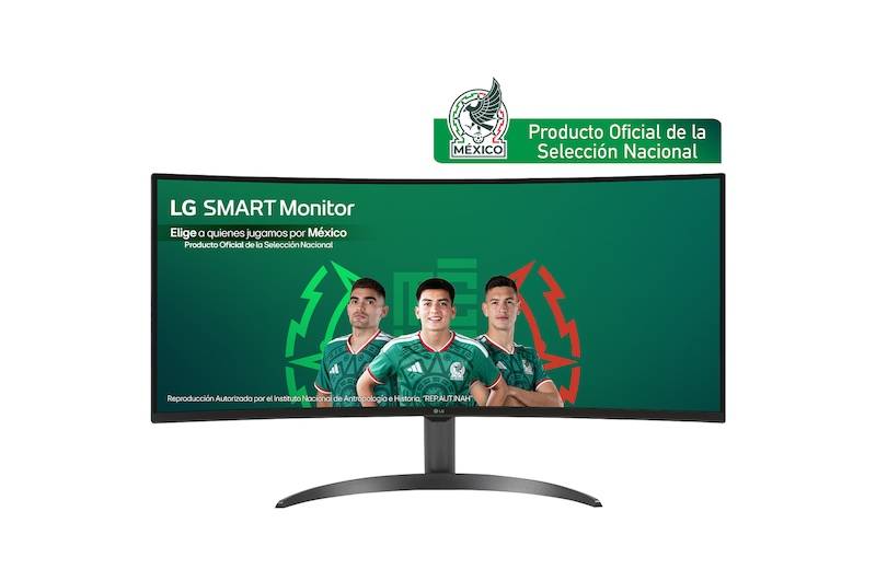 Imagen 1 del producto “Monitor marca LG 34 modelo - 34SR60QC-B, Monitor LG Smart 34” 21:9 Curvo WQHD (3440x1440) con webOS ”