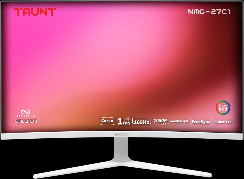 Imagen 1 del producto “MONITOR GAMING LED CURVO 27 NMG-27C1 VA 165HZ 1MS LOW BLUELIGHT FLICKERFREE FREESYNC RGB VESA 16:9 FHD 1920*1080 HDMI DP BLANCO - ”