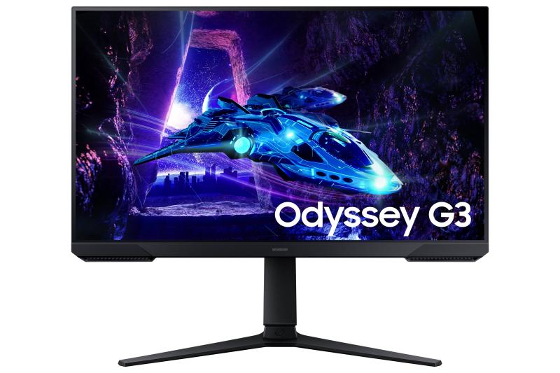 Imagen 1 del producto “Monitor Samsung Gamer 27 pulgadas - Odyssey G3, FHD, Flat, 180Hz, 5ms, color negro, LS27DG300ELXZX ”