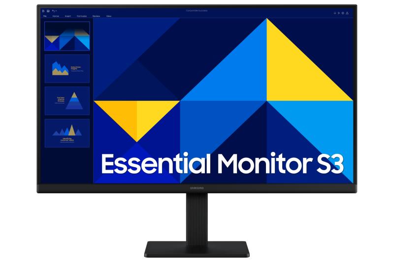 Imagen 1 del producto “Monitor Samsung Essential S3 - S30GD, 24 Pulgadas, IPS, FHD, FLAT, 100Hz, 5ms, LS24D300GALXZX ”