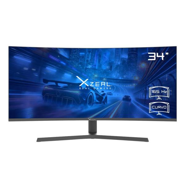 Imagen 1 del producto “Monitor Xzeal 34 pulgadas Xzeal XZ6010-1 Panel Curvo VA WQHD 165Hz 4ms 1xDP + 1xHDMI + Vesa 100x100mm Negro - ”