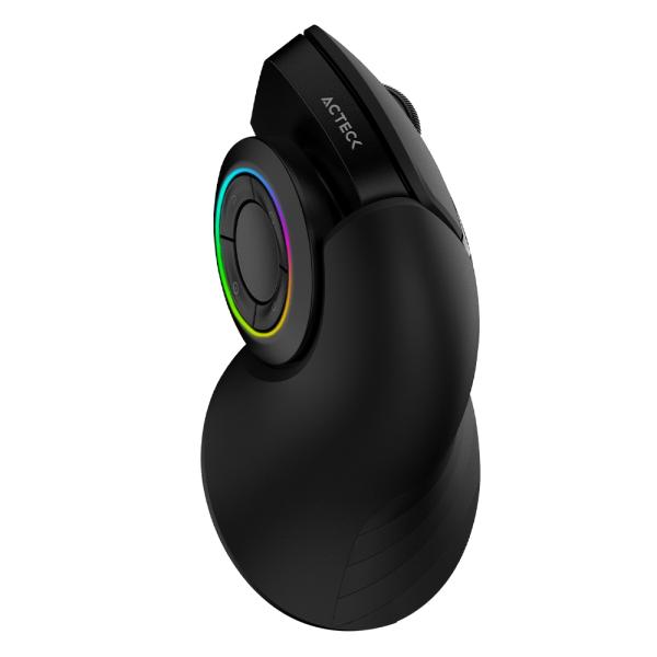 Imagen 1 del producto “Mouse Inalámbrico Vertical  ACTECK OPTIMIZE MI690 - Negro, 6 botones + scroll, Inalámbrico, 1000/1600/2400 ”