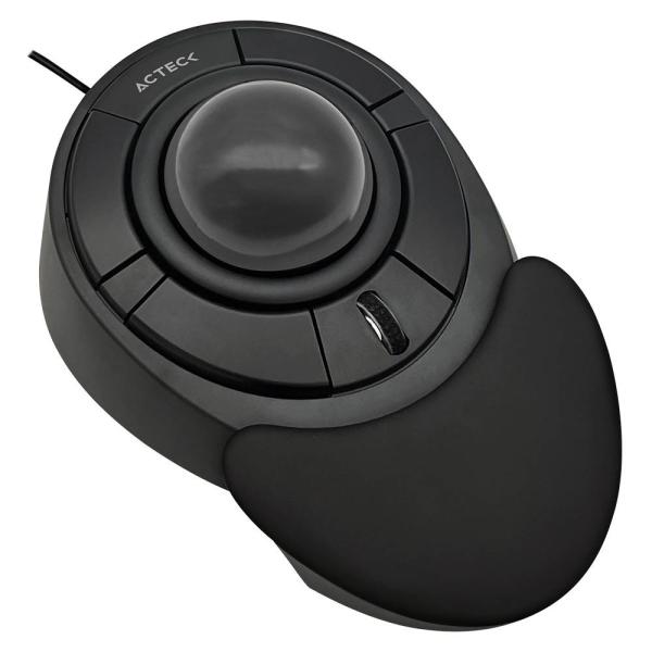 Imagen 1 del producto “Mouse Alámbrico TrackBall  Virtuos ART X MI787 Elite Series Conexión USB-A - 4 Botones + Sscroll, Color Negro. AC-939584 ”