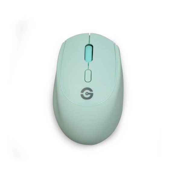 Imagen 1 del producto “GETTTECH MOUSE INALAMBRICO COLORFUL - MENTA, ERGONOMICO, GEL DE SILICONA, 2 BOTONES 1 SCROLL, RESOLUCION HASTA 1600PPP, MOD. GAC-24405M ”