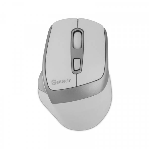 Imagen 1 del producto “GETTTECH MOUSE INALAMBRICO PARA OFI 6D - SENSOR 725F, ILUMINACION RGB CUSTOM 7200 DPI, 5 BOTON 1 SCROLL, CONECTIVIDAD DUAL, BLANCO GRIS GGM-STDBW-01-WH ”