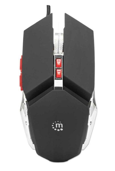 Imagen 1 del producto “Mouse Óptico Gaming MANHATTAN 179348 - Juego, Óptico, 3200 DPI, Negro ”