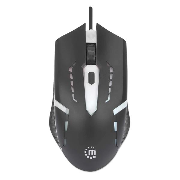 Imagen 1 del producto “190206 Mouse Gaming óptico cableado USB con iluminación LED RGB - cuatro botones con rueda de desplazamiento, 1500 ppp ”
