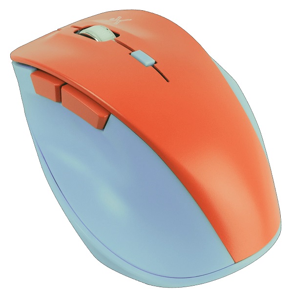 Imagen 1 del producto “Mouse Inalámbrico Clic Silencioso Conector USB 1600 DPI Thumb Color Azul / Mamey | PERFECT CHOICE - ”