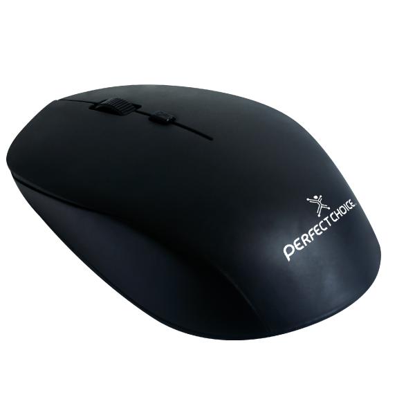 Imagen 1 del producto “Mouse Inalámbrico con Sensor Óptico Conector USB 1600 DPI Root Pro Color Negro | PERFECT CHOICE - ”