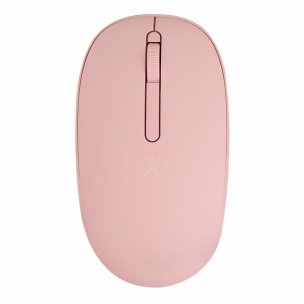 Imagen 1 del producto “Mouse Inalámbrico rosa silencioso con receptor doble USB C+USB A PC-045182 - ”
