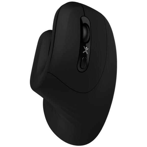 Imagen 1 del producto “Mouse Inalámbrico Diseño Vertical Click Silencioso Snouse Color Negro | PERFECT CHOICE - ”
