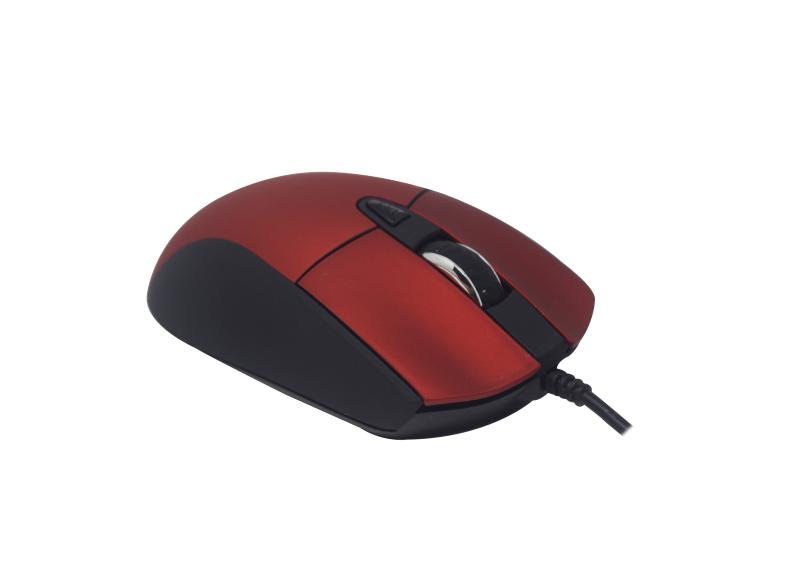 Imagen 1 del producto “Mouse Naceb Technology NA-0115R - Rojo, 6 botones, Alámbrico, Óptico, 800 - 2400 DPI ”