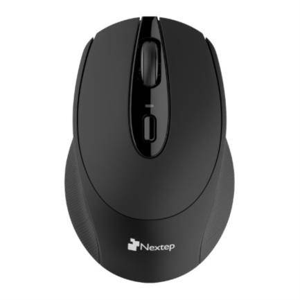 Imagen 1 del producto “Mouse Nextep Inalámbrico NE-410E Ergonómico USB 1600 dpi Batería Incluida  AA Color Negro - ”