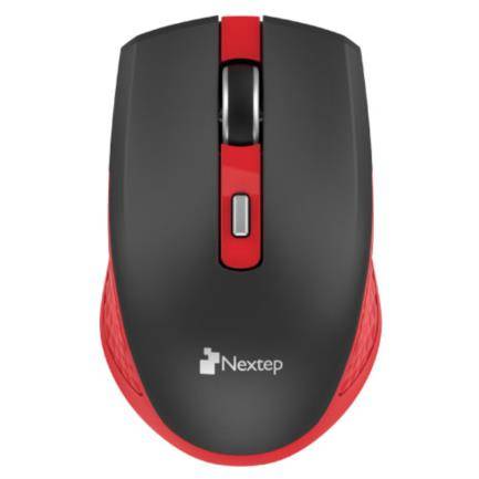 Imagen 1 del producto “Mouse Nextep Inalámbrico NE-413NR Recargable Switch  Encendido 1600 dpi Color Negro-Rojo - ”