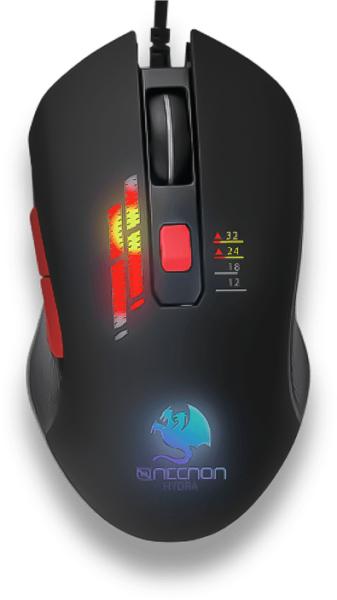 Imagen 1 del producto “MOUSE GAMING NGM-HYDRA OPTICO RGB 6 BOTONES HASTA 3200 DPI USB 2.0 NEGRO - ”