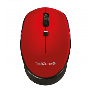 Imagen 1 del producto “Mouse inalámbrico Start Red TechZone - hasta 1600 DPI's, 3 botones, textura en rubber, 1 año de garantía. ”