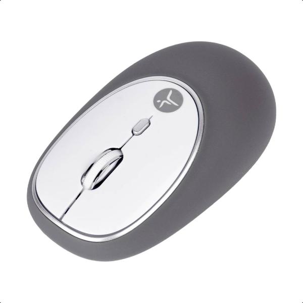 Imagen 1 del producto “Mouse Inalámbrico de gel  Jelly - Mate Grey Techzone TZACMOI16 - 1200DPI, con batería AAA incluida, 3 botones con alcance de 10 m ”