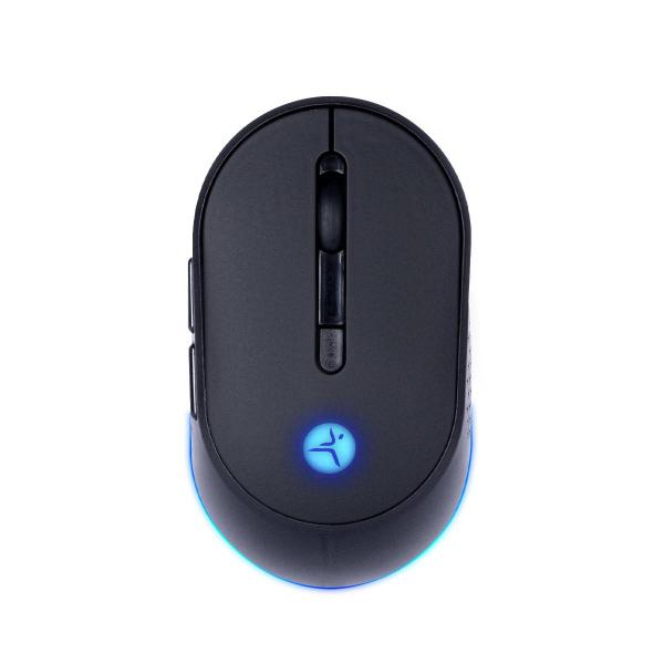 Imagen 1 del producto “Mouse THUNDER Inalámbrico recargable - bluetooth, DPI:1200, 2400, 3200, TECHZONE TZACMOI24  Cambio de luz RGB y navegación ”