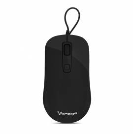 Imagen 1 del producto “Mouse Alámbrico VORAGO MO-102-BK - Negro, 4 Botones, USB, 1, 000 / 1, 600 DPIs ”