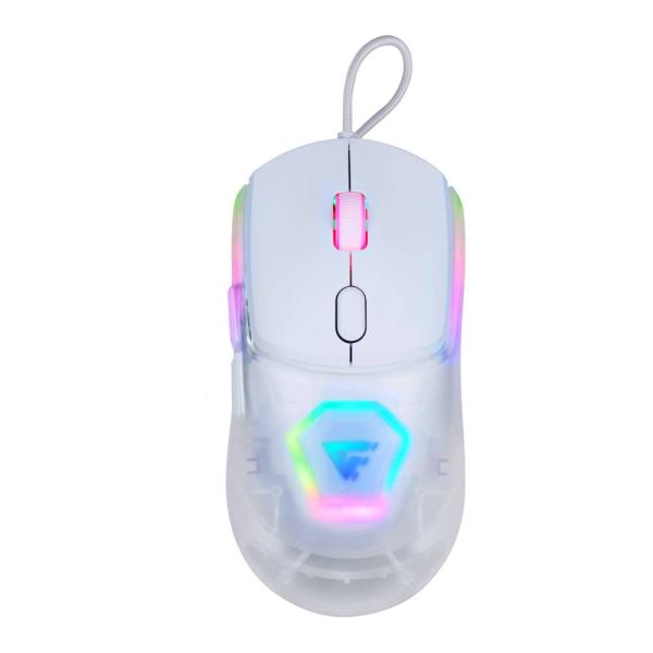 Imagen 1 del producto “MOUSE GAME FACTOR MOG530-WH - CARCASAS INTERCAMBIABLES, PIXART 3327, 12, 000 DPI, RGB, USB, BLANCO ”