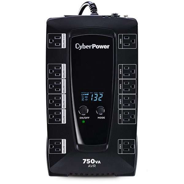 Imagen 1 del producto “No-Break CyberPower AVRG750LCD - 750 VA, 450 W, Negro ”