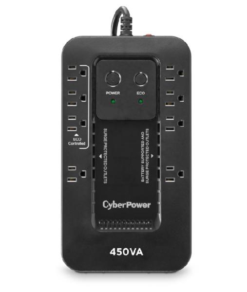 Imagen 1 del producto “No Break Cyberpower EC450G 450VA / 260W - Standby, Gabinete Compacto, 8 × NEMA 5-15R ”