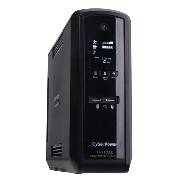 Imagen 1 del producto “No-Break CyberPower - 1350 VA, 880 W, 8 h, Negro ”