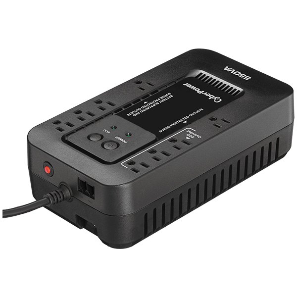 Imagen 1 del producto “No-Break CyberPower EC550G - 550 VA, 330 W, 8 h, Negro, Hogar y Oficina ”