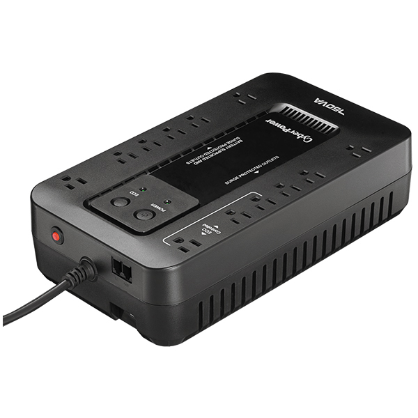 Imagen 1 del producto “No-Break CyberPower EC750G - 750 VA, 450 W, 8 h, Negro, Hogar y Oficina ”