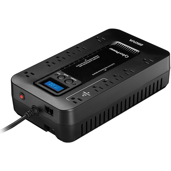 Imagen 1 del producto “No-Break CyberPower EC850LCD - 850 VA, 510 W, 8 h, Negro, Hogar y Oficina ”