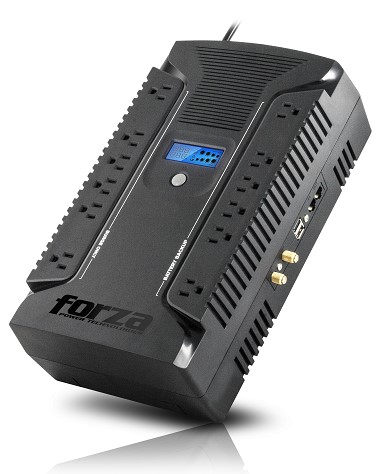 Imagen 1 del producto “No-Break FORZA HT-1000LCD - 1000 VA, 500 W, Negro ”