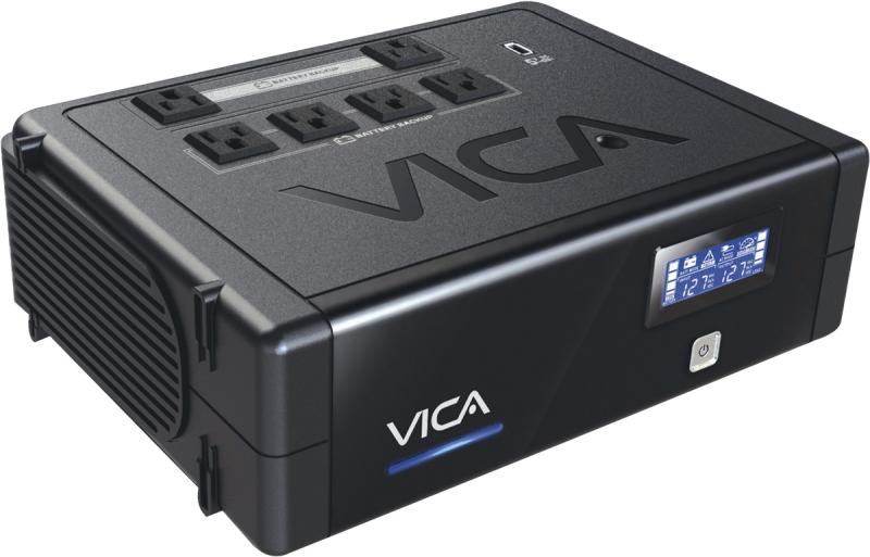 Imagen 1 del producto “No Break interactivo REV 700 - 700VA/400W, 6 NEMA 5-15R protegidos, entrada 127VCA 60Hz, salida 110/120VCA, pantalla LCD, 1 Puerto USB para recarga ”