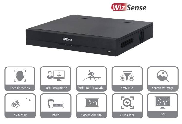 Imagen 1 del producto “DAHUA DHI-NVR4432-16P-EI NVR 8 MP 4K WizS 32 CH IP 16 CH PoE 4 Bahías DD Smart H.265+ SMD+ Rendimiento de 256 Mbps - ”