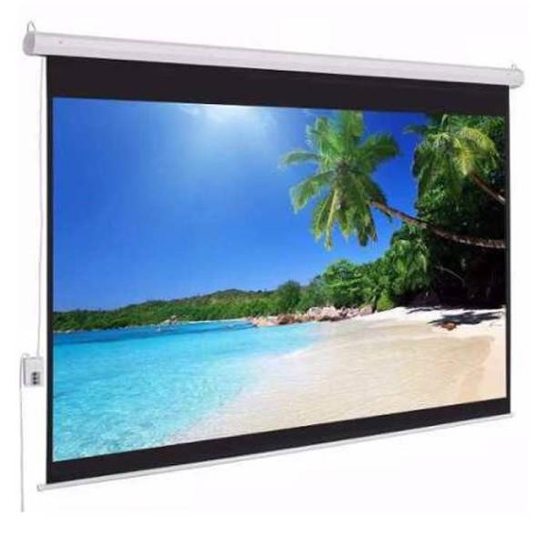 Imagen 1 del producto “Pantalla de Proyección Eléctrica de Colgar MSE406 - Multimedia SCREEN, 4.06x3.05m. 200 pulgadas diagonales. Incluye C.R. Inalámbrico  y alámbrico ”
