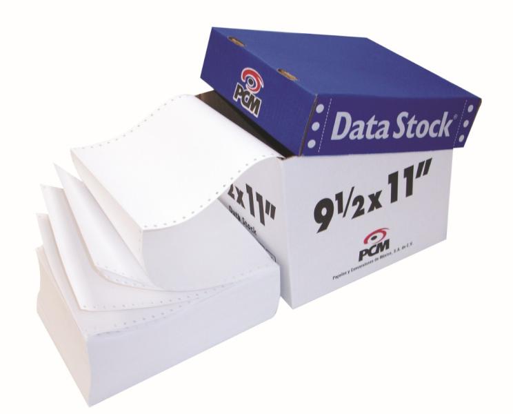 Imagen 1 del producto “Papel PCM DS00223000B - DATA STOCK 9½ X 5½ 2T C/3000 BCO ”