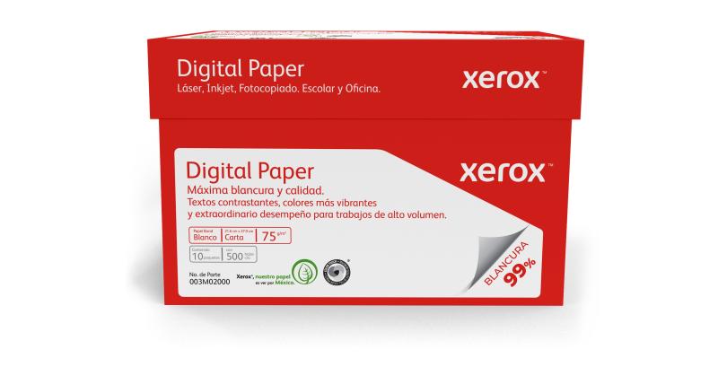 Imagen 1 del producto “XEROX PAPEL DIGITAL ROJO CARTA 99  BLANCURA - ”
