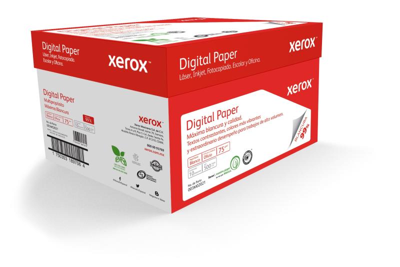 Imagen 1 del producto “XEROX PAPEL DIGITAL ROJO OFICIO 99  BLANCURA - ”
