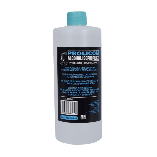 Imagen 1 del producto “Alcohol Isopropílico PROLICOM - Alcohol Isopropílico, 500ml, Componentes electrónicos ”