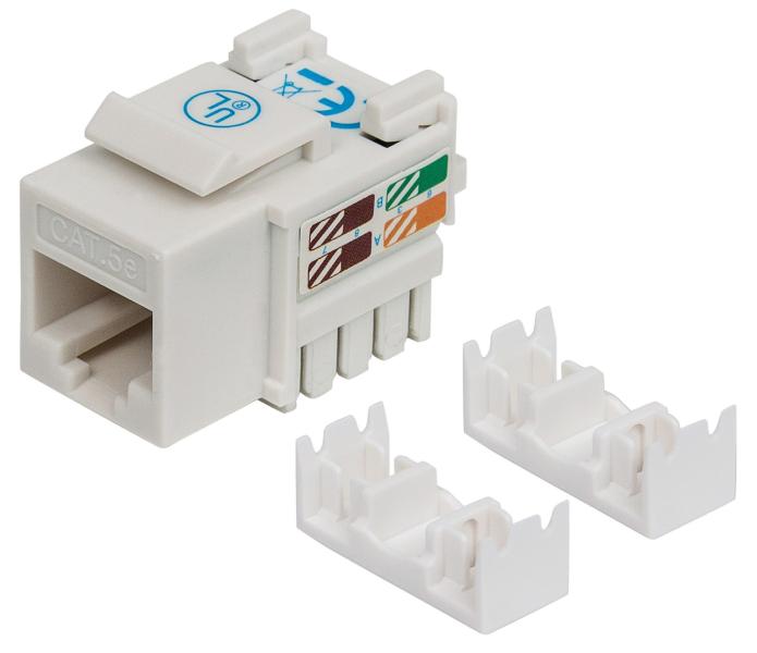 Imagen 1 del producto “210355 JACK CAT 5e DE IMPACTO (KEYSTONE) BLANCO - ”