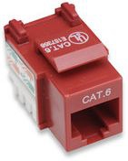 Imagen 1 del producto “Keystone Jack INTELLINET - Cat 6, De plástico, Rojo ”