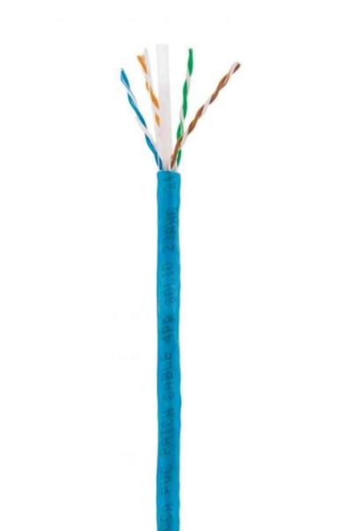 Imagen 1 del producto “Bobina de cable de red UTP - Solida, 704670, Aluminio con recubrimiento de Cobre (CCA), 305m, CAT 6, Color Azul, 4 pares, 23AWG ”