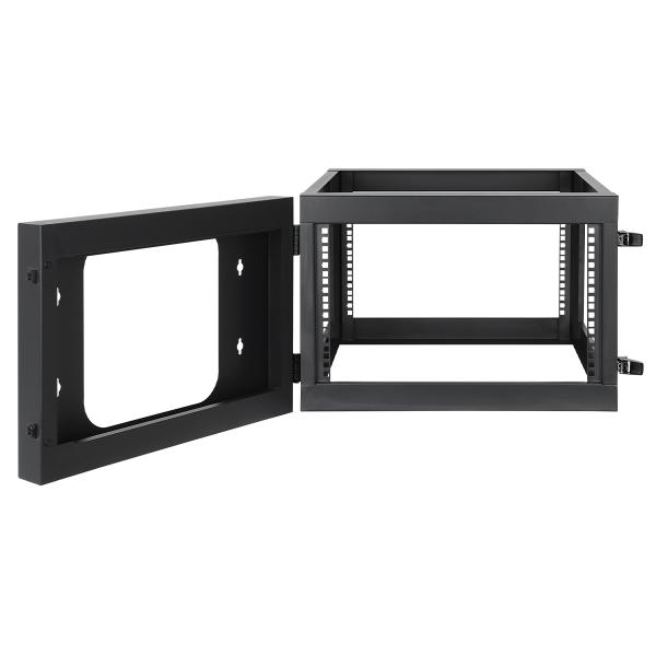Imagen 1 del producto “Rack abierto de 19 - Mural, 4 postes, 6U, Ensamblado, 600mm de profundidad, INTELLINET 716031 ”