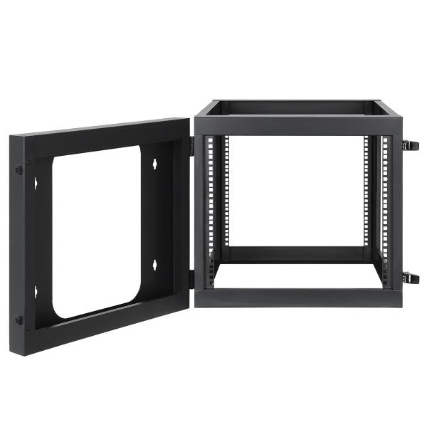 Imagen 1 del producto “Rack abierto de 19 - Mural, 4 postes, 9U, Ensamblado, 600mm de profundidad, INTELLINET 716048 ”