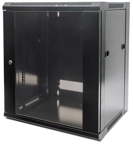 Imagen 1 del producto “Gabinete de red mural de 19 - 9U, FlatPack, 60Kg, 570x450, INTELLINET 711777 ”