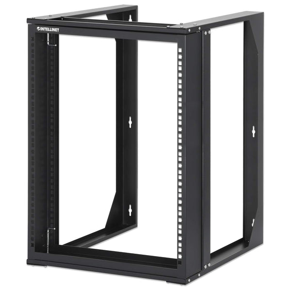 Imagen 1 del producto “Rack abierto de 19 Mural - 2 postes, 12U, Flatpack, Abatible, 450mm de profundidad, 30Kg, INTELLINET 716192 ”