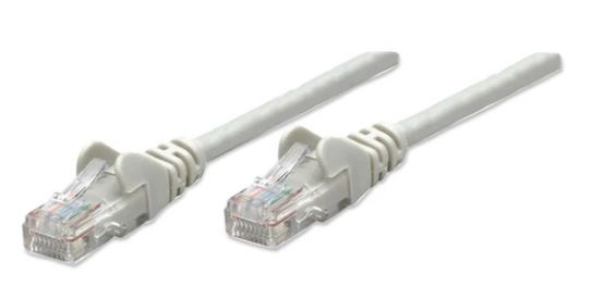 Imagen 1 del producto “Cable de red UTP - Cat6, 1m (3ft), 100  Cobre, Contactos chapa de oro, Cable Patch Gris INTELLINET 340373 ”