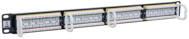 Imagen 1 del producto “520959 Panel de Parcheo Cat6 24 puertos 1U; Soporta cable trenzado sólido y multifilar de calibres 22 y 26 AWG. - ”