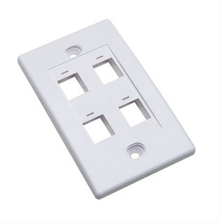 Imagen 1 del producto “163316 Tapa para caja de 4 salidas - color Blanco. Montaje a ras de pared. ”