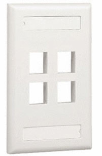 Imagen 1 del producto “Conector 4 Puertos PANDUIT NK4FIWY - Color blanco ”
