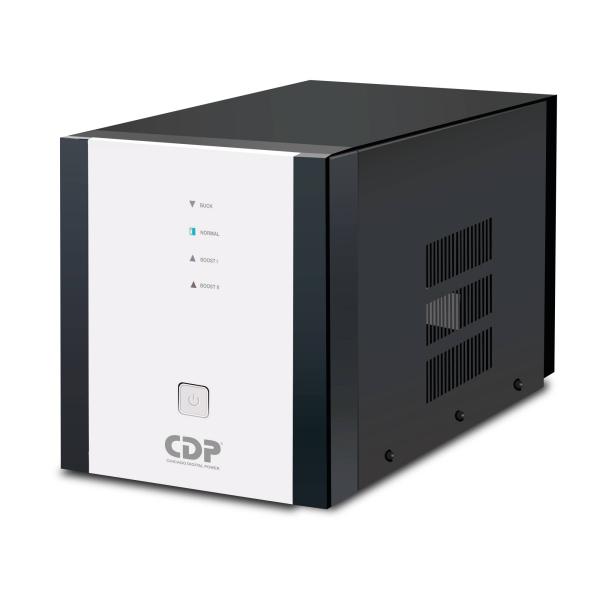 Imagen 1 del producto “Regulador de Voltaje CDP R-AVR5008 5000VA/2500W AVR Linea Blanca - 8 Salidas, 525 julios, Sistema de retardo de encendido, Protección Coaxial, 120 Vac ”